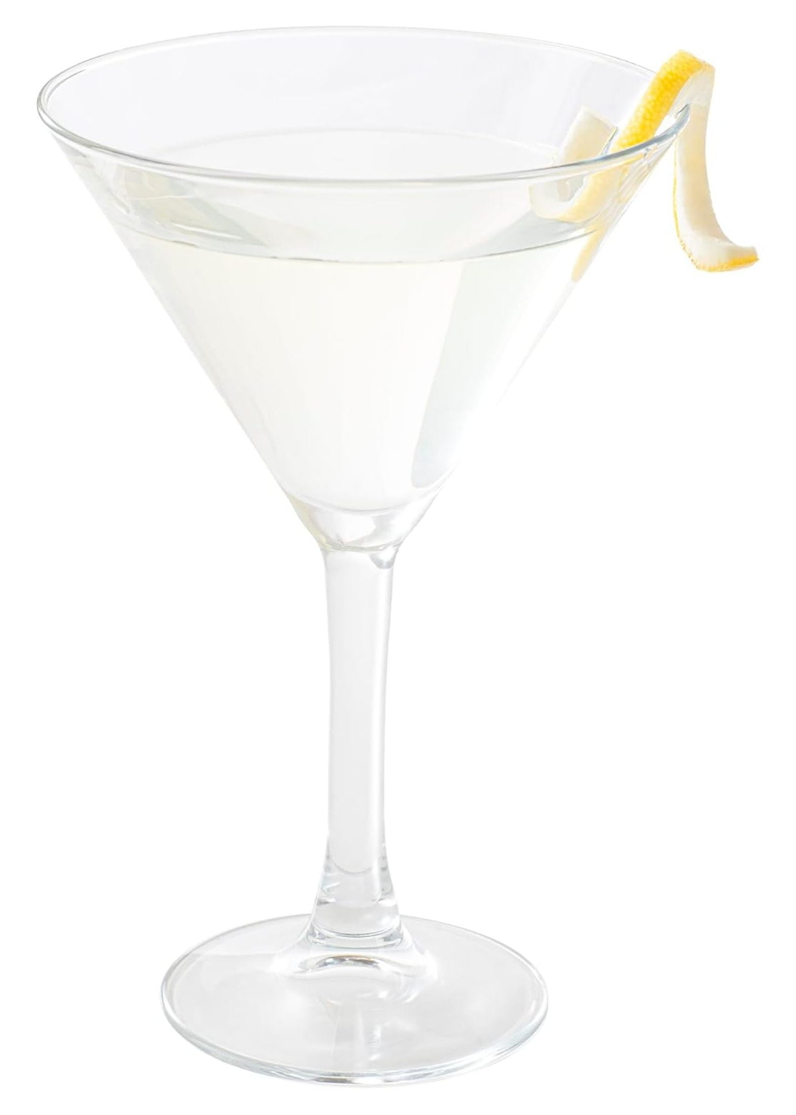 Cascata 9 Ounce Stemmed Martini Glasses Set Of 6 Tempered Martini