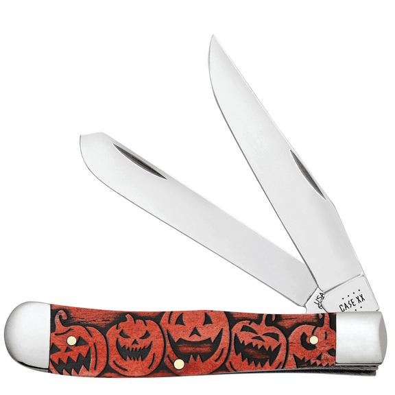 Case 10614 Collectible Halloween Pumpkins Design 2-Blade Trapper Knife