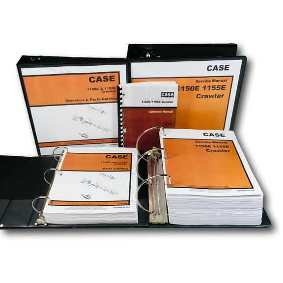 Case 1150E 1155E Crawler Dozer Loader Service Parts Operators Manual Catalog