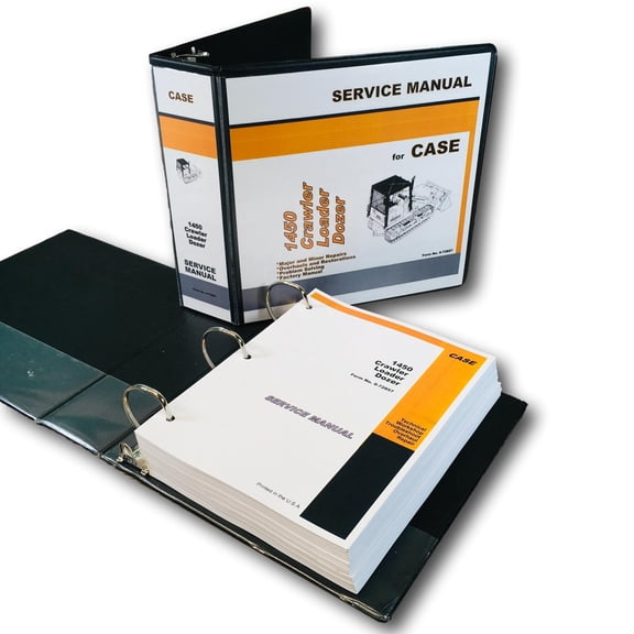 Case 1450 Crawler Loader Dozer Service Manual Technical Repair Shop Book