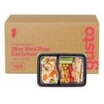 thumbnail image 1 of [Case of 150 28 oz. 2 Compartment Meal Prep Containers Reusable - Microwaveable, Dishwasher and Freezer Safe, BPA-Free, Portion Control and Convenience Food Storage with Lids, Stackable, 1 of 7