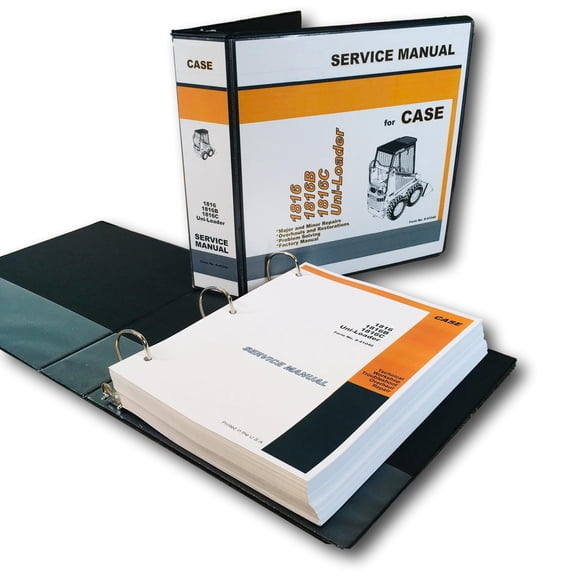 Case 1816 1816B 1816C Uni-Loaders Service Technical Manual Repair Shop In Binder