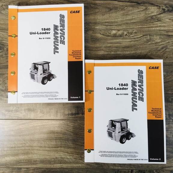 Case 1840 Uni-Loader Skid Steer Service Repair Manual Technical Shop Book Ovhl