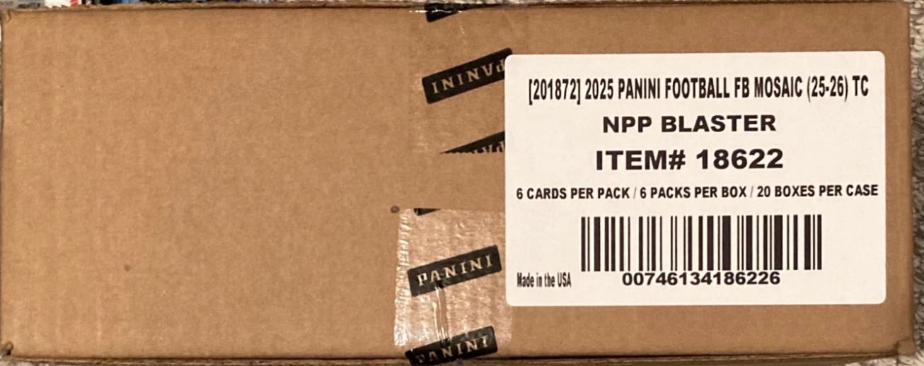 2025 Panini Mosaic Football Blaster Box (Case of 20)