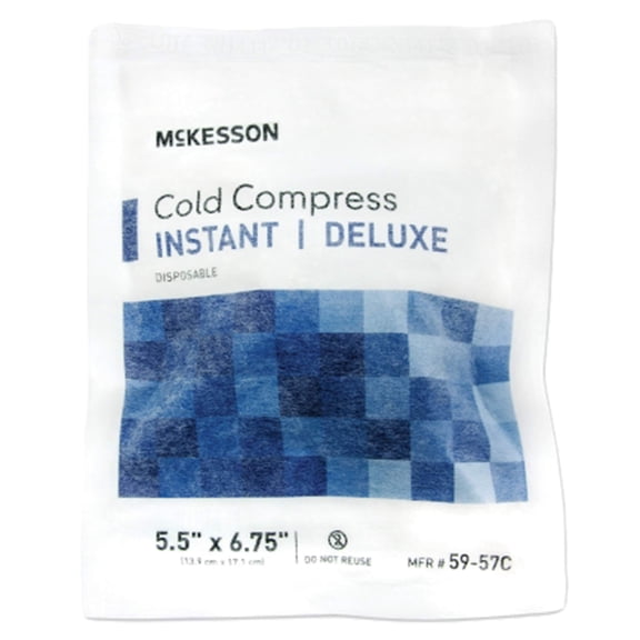 Instant Disposable Cold Packs, Soft Cloth First Aid Compress, 24 Count, 6.8 x 9 in