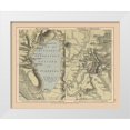 thumbnail image 1 of Case 24x20 White Modern Wood Framed Museum Art Print Titled - Jerusalem Sea of Galilee Israel - Case 1878, 1 of 4