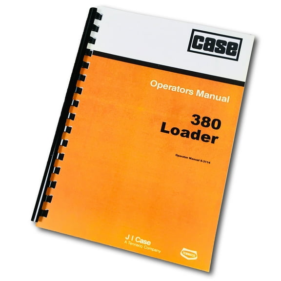 Case 380 380Ll Loader Landscaper Tractor Backhoe Owner Operators Manual