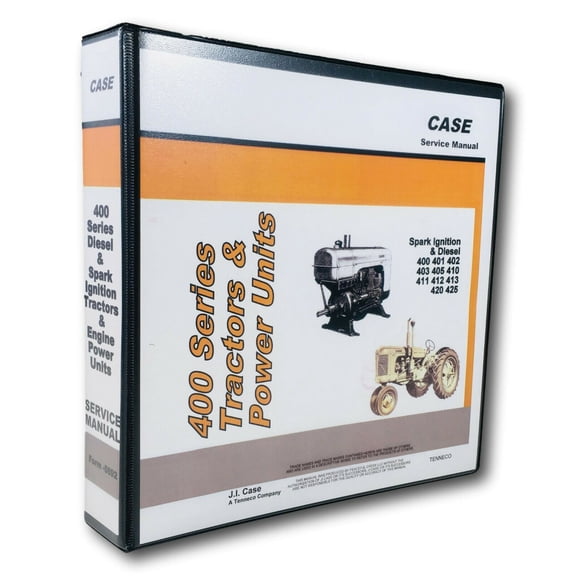 Case 400 401 402 403 405 410 411 412 Tractor Service Manual Shop Repair Overhaul
