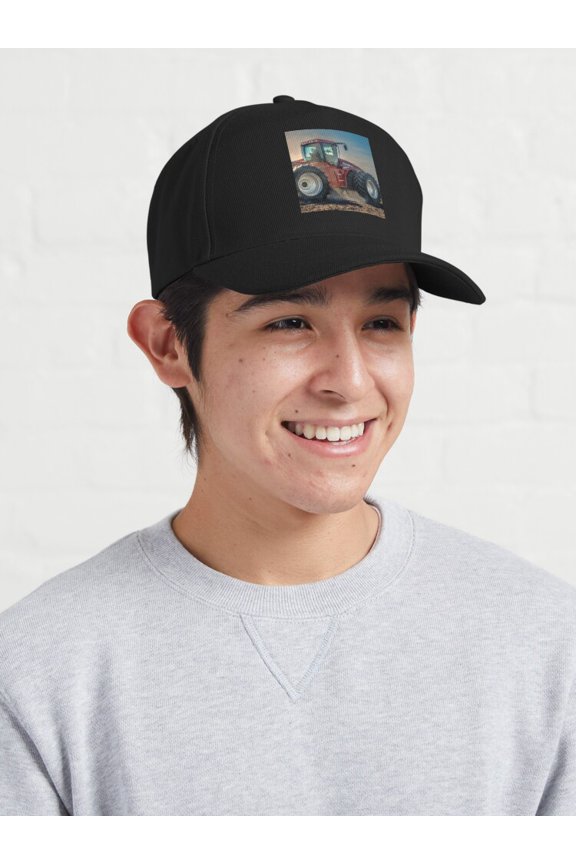 Case 435 Baseball Cap, Farm Machinery Model Graphic Design, Classic Rural Everyday Hat