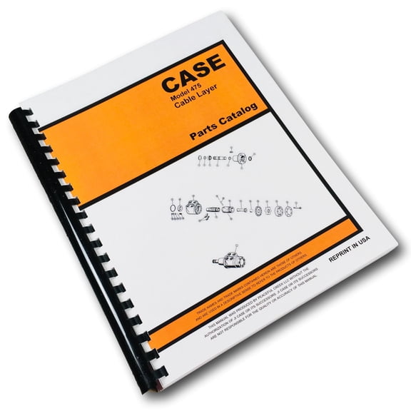 Case 475 Cable Layer Vibratory Plow Crawler Parts Manual Catalog Assembly