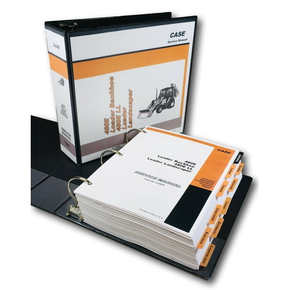 Case 480E Tractor Loader Backhoe 480E Ll Landscaper Service Manual Repair Shop