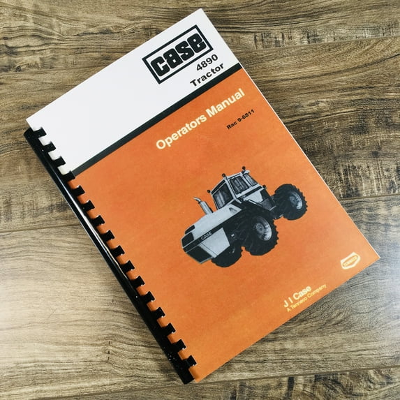 Case 4890 Tractor Operators Owners Manual
