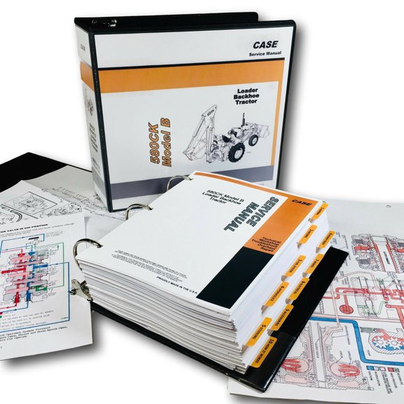 Case 580B 580Ck B Tractor Loader Backhoe Service Repair Manual Shop Book Ovhl