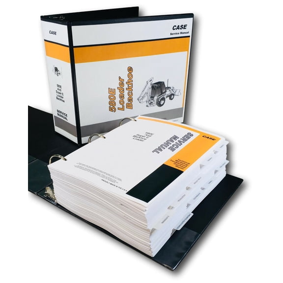 Case 580E 580Se 580 Super E Loader Backhoe Service Repair Manual Shop Book