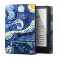 thumbnail image 1 of Case for 6.8" Kindle Paperwhite 11th Generation 2021 / Kindle Paperwhite Signature Edition, PU Leather Cover, Protective Sleeve Folio Case for Kindle E-Reader with Auto Sleep/Wake, Starry Night, 1 of 7