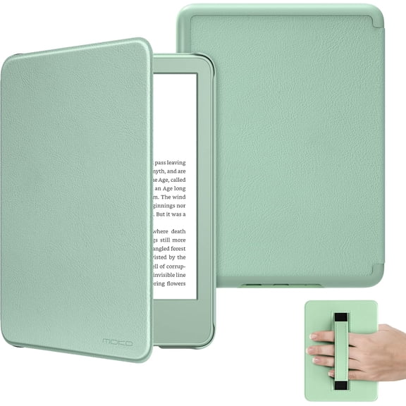 Case for 6" All-New Kindle (11th Generation-2024/2022 Release), Lightweight Shell Cover with Hand Strap Auto Wake/Sleep 11th Generation 2024 e-Reader, Agave Green