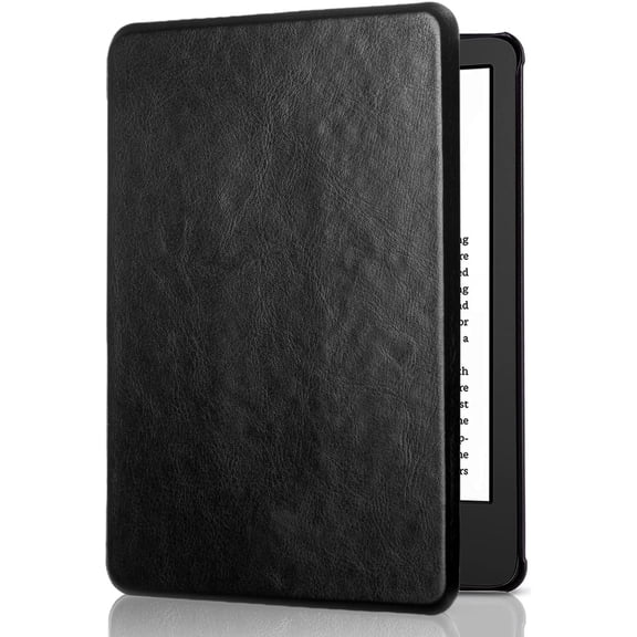 Case for 6 Inch Kindle 2024 and 2022 (11th Generation) -   Slim  PU Leather  Protective Cover with Hand Strap, Auto Wake/Sleep for Kindle RS23CV / C2V2L3 E-Reader - Black