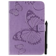 Case for 6 Inch Kindle Paperwhite 10th 7th 6th 5th Generation,Slim Fit Folio Flip PU Leather Butterfly Embossed Smart Stand Cover Auto Wake/Sleep Shockproof Pro