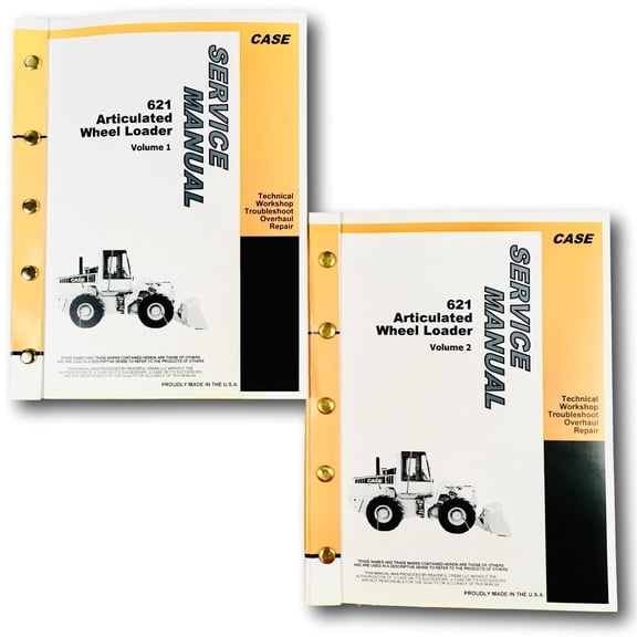 Case 621 Articulated Wheel Loader Service Repair Manual Shop Book Ovhl