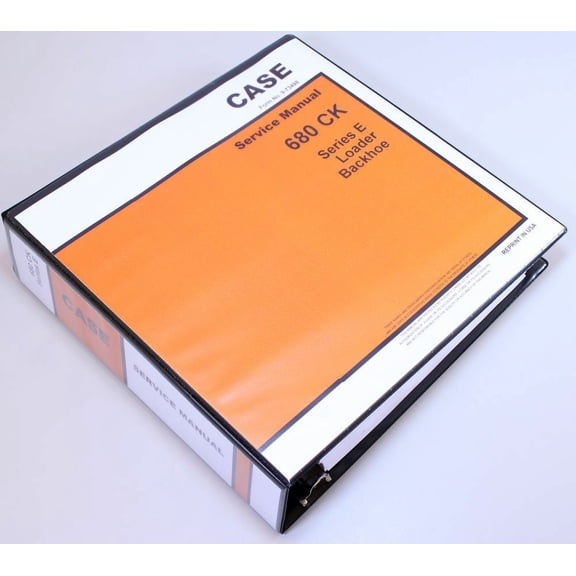 Case 680E 680Ck Series E Loader Backhoe Service Technical Manual Repair Shop