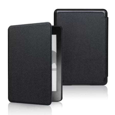 Case for 7" All-New Kindle Paperwhite (12th Generation, 2024) and Kindle Colorsoft - Slim Lightweight Shell PU Leather Protective Cover with Auto Sleep/Wake, Black
