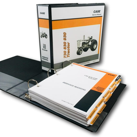 Case 730 830 930 Draft-O-Matic Tractor Service Manual Shop Book~Full Overhaul