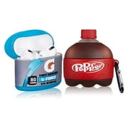 KARVNAR Case for AirPod Pro, Kids Candy+Rainbow Candy Air Pods Pro Cover, Cute Fashion Cartoon Fun Funny Designer Food, Kawaii 3D Unique Cool Silicone Cases for AirPods Pro Girls Kids Women (2 Packs)