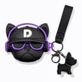 thumbnail image 1 of Case for AirPods 2nd/1st Generation Earbuds 2019/2016, 3D Cute Cartoon Animation Character Skin Design Protective Shockproof Silicone Covers with Keychain for AirPods 1 and for AirPods 2, 1 of 7