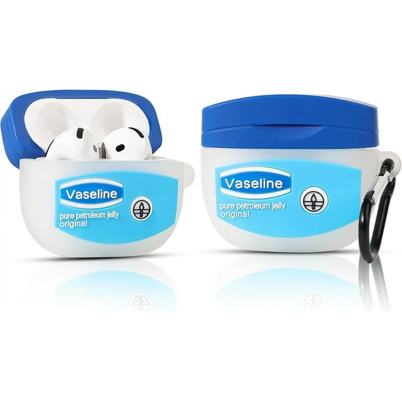 Case for AirPods 4 Wireless Earbuds (2024) with Carabiner, Silicone Charging Protective Cover with Cartoon Skin Design for AirPods 4th Generation Headphones