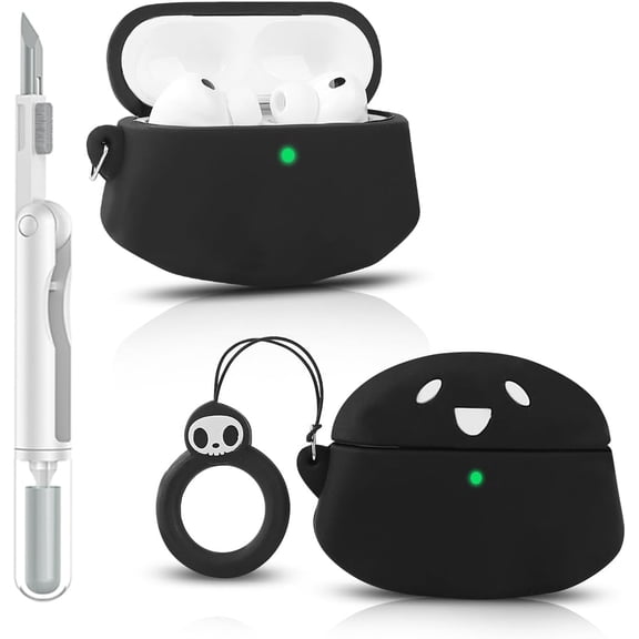 Case for AirPods Pro 3 | for AirPods Pro 3rd Generation 2025 | Silicone Cover | 3D Cartoon Skin Design | with Cleaning Kit | Full Protection | Multicolor Wireless Earbuds Case for Boys Girls