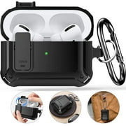 Case for Airpod Pro Case Cover with Lock, Compatible with Airpods Pro 2nd Generation/1st Generation Case 2023/2022/2019, Shockproof Cover for iPods Pro 2 Case Men Women