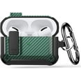 thumbnail image 1 of Case for Airpods Pro Case Cover with Lock Lid, Protective Cover Compatible with Airpod Pro Case for Men Women, Shockproof Shell for Air Pods Pro Charging Case (AirPod Pro Not Included) (Green), 1 of 7