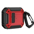 thumbnail image 1 of Case for Airpods Pro Case Cover with Lock Protective Cover Compatible for Airpods Pro 1st 2nd generation for Air Pods 3 2 1 Case (Black Red,For Airpods Pro 2nd), 1 of 7