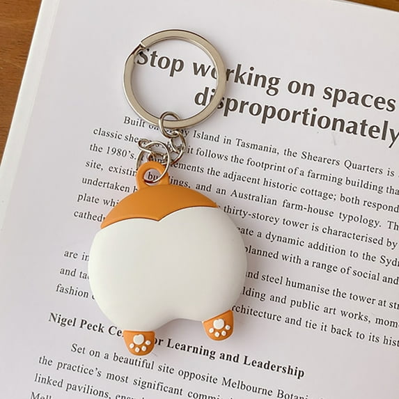 Case for Airtag, Silicone 3D Cute Cartoon Protective Airtags Holder Case Cover Skin Anti Scratch with Keyring Keychain, Key Pet Wallet Bluetooth Finder Locator (Cute Dog 1)