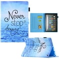 thumbnail image 1 of Case for All-New Amazon Fire 7 Tablet (Only fit 12th Generation, 2022 Release) - Multiple Viewing Angles Stand Smart Protective Wallet Case with Auto Sleep/Wake Feature, Never Stop Dreamin, 1 of 7