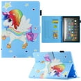 thumbnail image 1 of Case for All-New Amazon Fire 7 Tablet (Only fit 12th Generation, 2022 Release) - Multiple Viewing Angles Stand Smart Protective Wallet Case with Auto Sleep/Wake Feature, Unicorn Star, 1 of 7