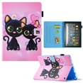 thumbnail image 1 of Case for All-New Amazon Fire 7 Tablet (Only fit 12th Generation, 2022 Release) - Multiple Viewing Angles Stand Smart Protective Wallet Case with Auto Sleep/Wake Feature, Cute Cats, 1 of 7