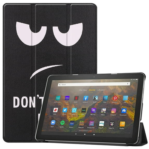 Case for All-New Fire HD 8 & HD 8 Plus Tablet (10th Generation, 2020 Release), Slim Lightweight Faux Leather Smart Trifold Stand Cover with Auto Wake/Sleep, Don't Touch