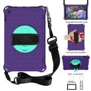 Case for All-New Kindle Fire HD 10 9th/7th/5th Generation, 2019/2017/2015 Release 10.1" Tablet, Slim Kids-Friendly Lightweight EVA Rubber Convertible Handle Stand Shockproof Protective Cover