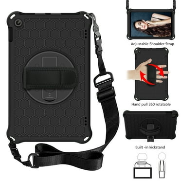 Case for All-New Kindle Fire HD 10 (9th/7th/5th Generation, 2019/2017/2015 Release) 10.1" Tablet, Slim Kids-Friendly Lightweight EVA Rubber Convertible Handle Stand Shockproof Protective Cover