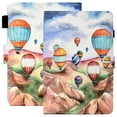 thumbnail image 1 of Case for All-New Kindle Paperwhite 6.8" (11th generation-2021 Release) E-reader - Cute Cartoon Flip Cover with Card Holders, Slim Lightweight PU Leather/Silicone Composite Case (Hot Air Balloon), 1 of 6