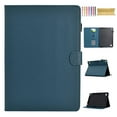 thumbnail image 1 of Case for Amazon Fire 7 2015/2017/2019, Carbon Fiber Texture PU Leather Multi-Angle Viewing Stand Shockproof Flip Case with Card Slots Magnetic Clasp, for Amazon Fire 7 2015/2017/2019, Darkblue, 1 of 6