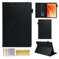 thumbnail image 1 of Case for Amazon Fire HD 10 13th Generation 2023, PU Leather Folio Multi-Angle Viewing Stand Card Slots Case with Elastic Band Auto Wake/Sleep Magnetic Case Cover for Fire HD 10 13th Gen, Black, 1 of 5