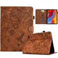 thumbnail image 1 of Case for Amazon Fire HD 7 2019/2017/2015, PU Leather Kickstand Shockproof Flip Case with Card Slots & Pencil Slot & Magnetic Clasp Auto Sleep / Wake Function Cover, Brown, 1 of 6