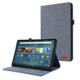 thumbnail image 1 of Case for Amazon Fire Max 11 13th Generation 2023, Cloth Texture Tablet Cover with Multi-Angle Flip Stand & Card Holder, Full Protection Case for Amazon Fire Max 11 13th Generation 2023, Blue, 1 of 6