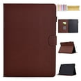 thumbnail image 1 of Case for Amazon Kindle 11th Generation (2022 Release), Carbon Fiber Texture PU Leather Multi-Angle Viewing Stand Shockproof Flip Case with Card Slots Magnetic Clasp, Brown, 1 of 6