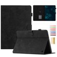 thumbnail image 1 of Case for Amazon Kindle Fire 7 12th Gen 2022, Embossed PU Leather Folio Stand Cover Drop Protective with Auto Wake/Sleep & Card Slots & Pen Holder for Amazon Kindle Fire 7 12th Gen 2022 - Black, 1 of 5