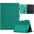 thumbnail image 1 of Case for Amazon Kindle Fire 7 12th Gen 2022, Fiber Texture PU Leather Folio Stand Cover Flip Tablet Case with Credit Card Slot & Auto Wake/Sleep & Magnetic Clasp for Fire 7 12th Gen 2022, Light Green, 1 of 6