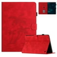 thumbnail image 1 of Case for Amazon Kindle Fire Max 11 Case (13th Generation, 2023 Release) 11" Released,PU Leather Embossed Coconut Tree Slim Case with Pencil Holder Card Slot Protective Smart Cover,Red, 1 of 6