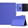 thumbnail image 1 of Case for Amazon Kindle Paperwhite (11th Generation) 2021, Carbon Fiber Pattern Premium PU Leather Wallet Stand Protective Auto Sleep Wake Cover with Pen Slot for Paperwhite 2021, Purple, 1 of 6